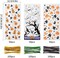 Halloween Cellophane Treat Bags, 150pcs Halloween Plastic Clear Candy Bags with 300pcs Twists for Snacks Cookies Packing